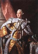 Allan Ramsay Portrait of George III, circa 1762. oil on canvas